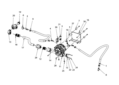 Engine Group - Lp Vaporization Diagram and Parts List for 080087-00  Briggs and Stratton Generator